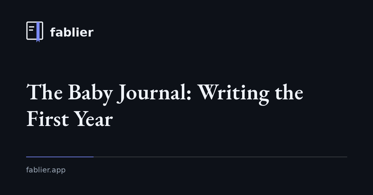 The baby journal