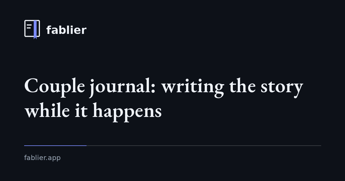 Couple journal